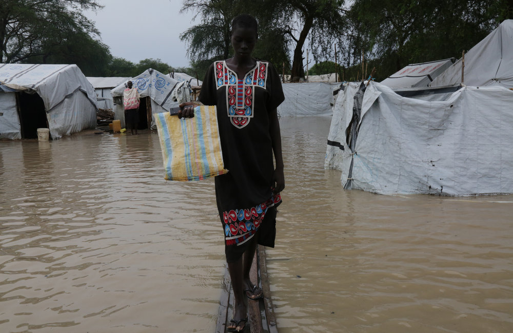 Floods in the Bor PoC site