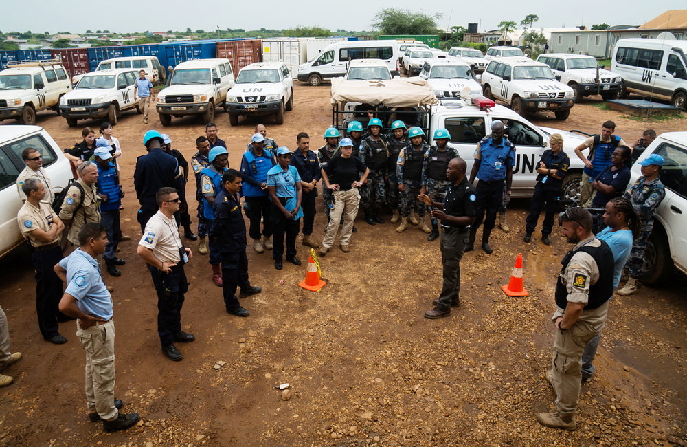 UNMISS Police and Military sections in coordination with UN Mine Action Service (UNMAS) and UN Department of Safety and Security (UNDSS) conducted an integrated search operation at the PoC site #1