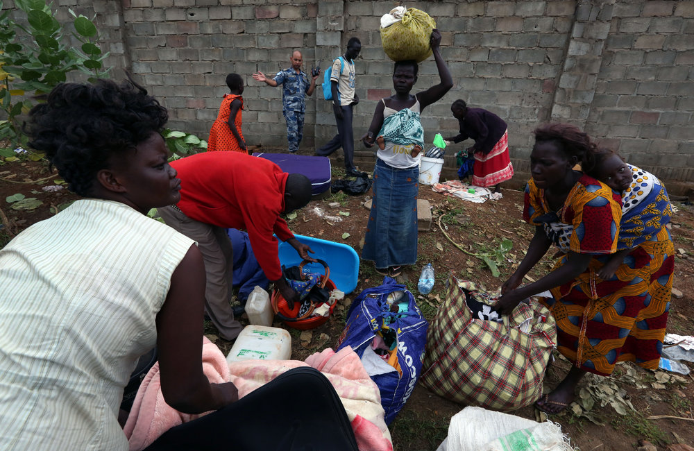 Juba clashes subside, IDP's are relocated from UN base to PoC sites and villages