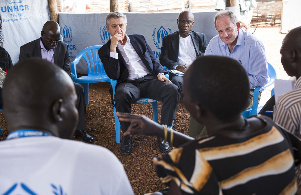 SRSG Shearer and UNHCR Grandi visited UNMISS PoC site in Juba ahead of World Refugee Day on June 20