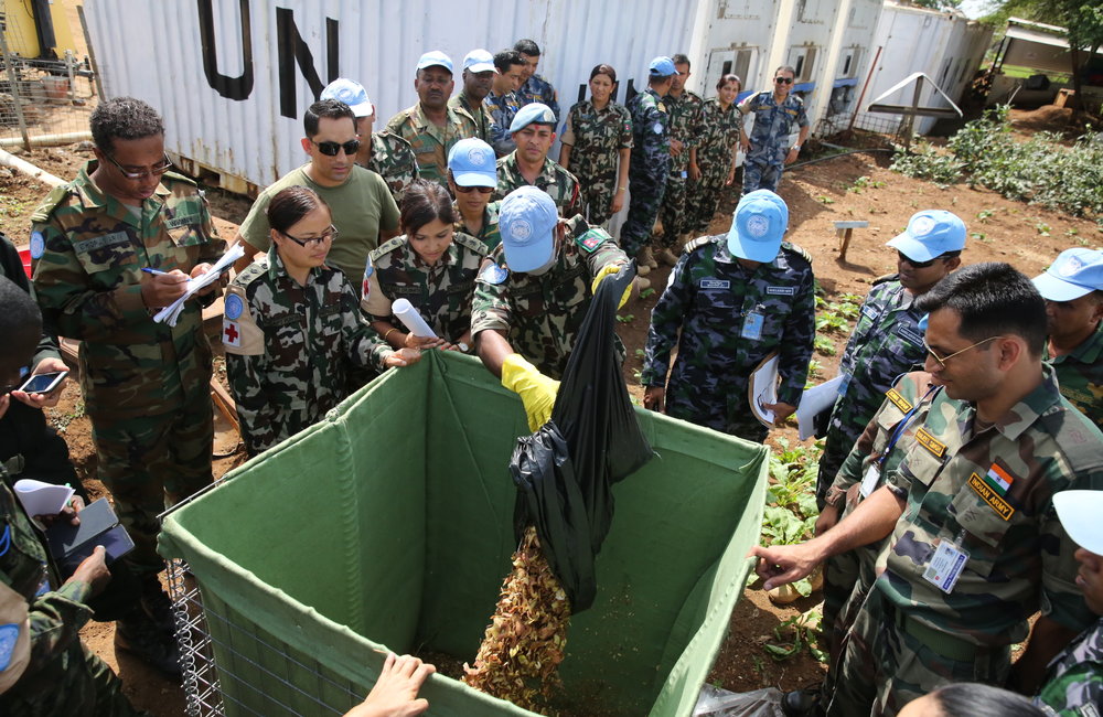 UNMISS World Environment Day 2017 NepBatt takes on composting to lower their carbon footprint