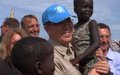 UN chief meets displaced people in Juba