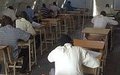 Students in protection sites sit secondary school exams