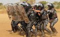 UNMISS Formed Police Units and Military Battalions demonstrate riot control techniques