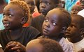 Children in Juba protection site learn about safe environments