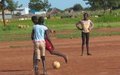 Girls training for football in Aweil
