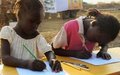 Bentiu displaced children draw future dreams