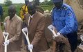 UNMISS engineers building river bank to protect Bor residents