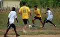 UNMISS peacekeepers play football with South Sudanese Young Stars Football team