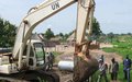 UNMISS engineers dig flood drains in Wau
