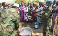 UNMISS peacekeepers conducts healthy, inexpensive cooking session with Eastern Equatorian mothers