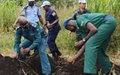 Police learning to farm in Eastern Equatoria 