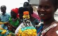 IDP women in Juba learn to make handicrafts