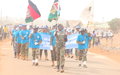 Wau marchers wow spectators with fanfare and tug-of-peace tussle in campaign to end use of child soldiers