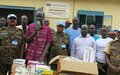 “We may be from two countries but are one family”: Ethiopian peacekeepers hand over medical supplies in Bor