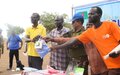 UNMISS peacekeepers from Bangladesh distribute seeds to Wau community