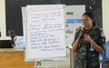 Discussions on improving cooperation between uniformed personnel and civilians focus of two-day workshop in Malakal