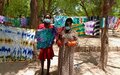 Women in Lakes State learn how to tie-dye fabrics to generate income for their families