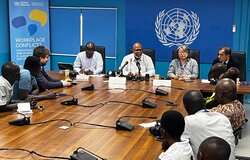 Peace South Sudan UNMISS UN peacekeeping peacekeepers elections constitution General Assembly Dennis Francis Press conference